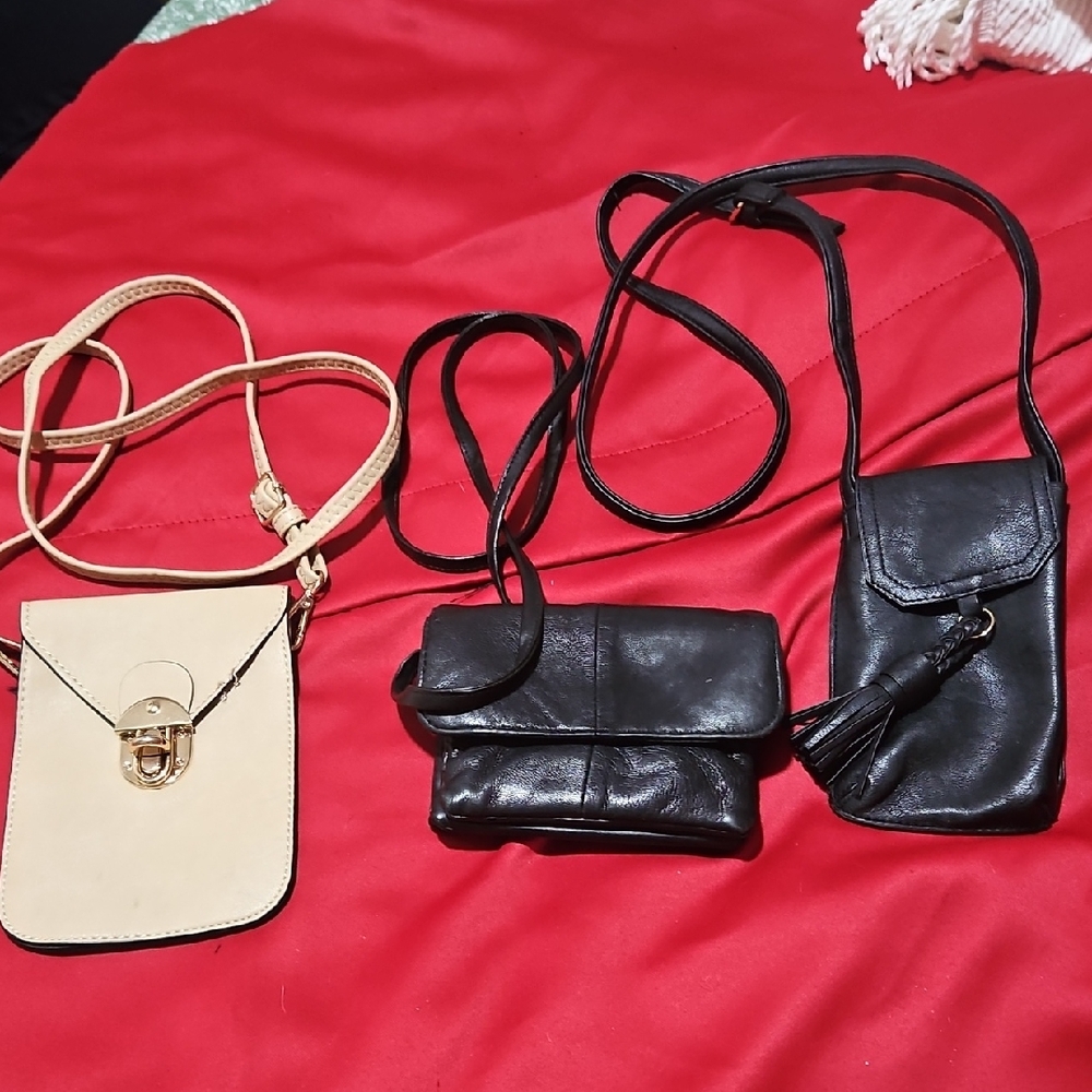 Black Leather Crossbody Bag